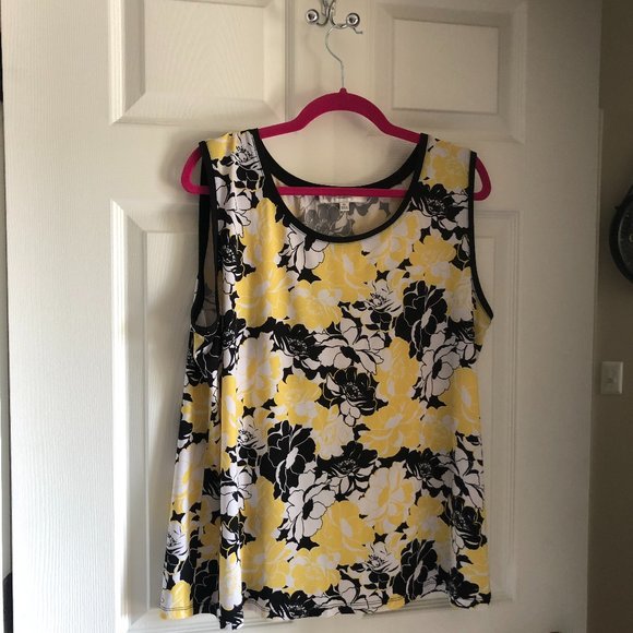 Jones Studio floral sleevless top - Picture 1 of 2